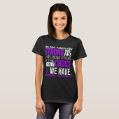 Dementie Bewustmaking Paars Ribbon Dement Alzheime T-shirt (Voorkant volledig)