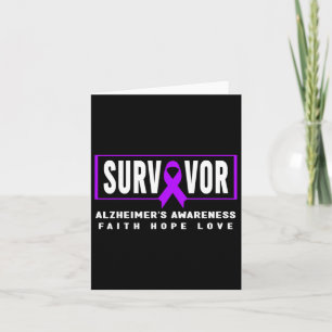 Dementie bewustzijn - Paarse Heimerheimer's Surviv Kaart