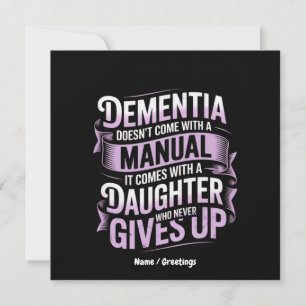 Dementie komt niet met een handmatige Alzheimer Kaart
