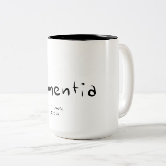 Dementie-Mok Tweekleurige Koffiemok (Voorkant rechts)