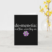 Dementie ontmoet hen waar ze de ziekte van Heimers Kaart (Gele Bloem)