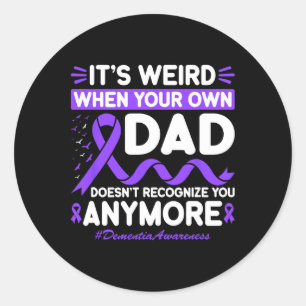 Dementie Weirde Papa Herkent Herinneringen Niet He Ronde Sticker