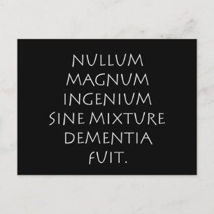 dementiefout van het mengsel Nullum magnum ingeniu Briefkaart