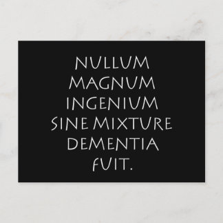 dementiefout van het mengsel Nullum magnum ingeniu Briefkaart
