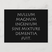 dementiefout van het mengsel Nullum magnum ingeniu Briefkaart (Voorkant)