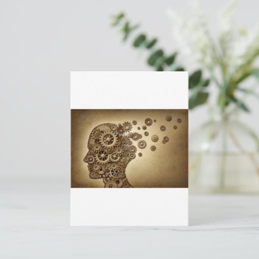 Dementisa-hersenprobleem Briefkaart (Staand voorkant)