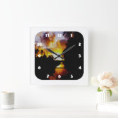 Demerara Sunrise Clock Vierkante Klok (Huis)