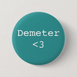 Demeter <3 Godin of Agriculture Ronde Button 5,7 Cm