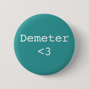 Demeter <3 Godin of Agriculture Ronde Button 5,7 Cm