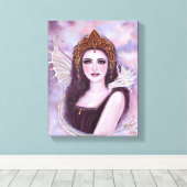 Demeter goddess met serpent van Renee Lavoie Canvas Afdruk (Insitu (Houten vloer))