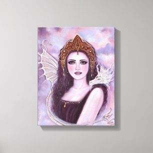 Demeter goddess met serpent van Renee Lavoie Canvas Afdruk