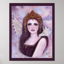 Demeter goddess met serpent van Renee Lavoie Poster