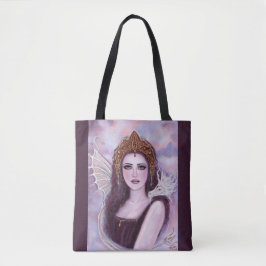 Demeter goddess with serpent by Renee Lavoie Tote Bag