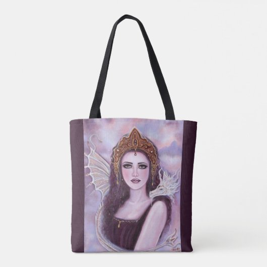 Demeter goddess with serpent by Renee Lavoie  Tote Bag (Achterkant)