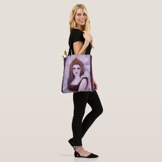 Demeter goddess with serpent by Renee Lavoie Tote Bag (Op model)