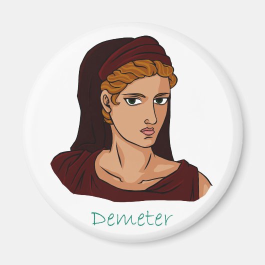 Demeter - Griekse godin magnet (Voorkant)