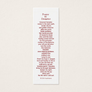 Demeter Prayer Kaart