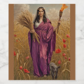 Demeter’s Silent Harvest – A Mournful Portrait Wijn Etiket (Enkel label)