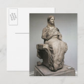 Demeter, standbeeld uit Knidos, Asia Minor, c.350B Briefkaart (Voorkant / Achterkant)