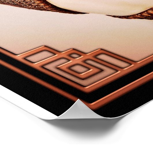 Demetre Chiparus Art Deco Flapper Sculpture Poster (Hoek)