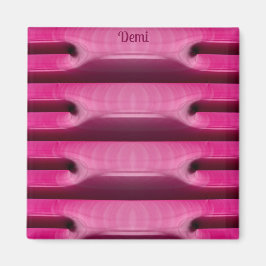 DEMI ~ BON BONS ~ Abstract patroon ~ PINK ~ Magneet