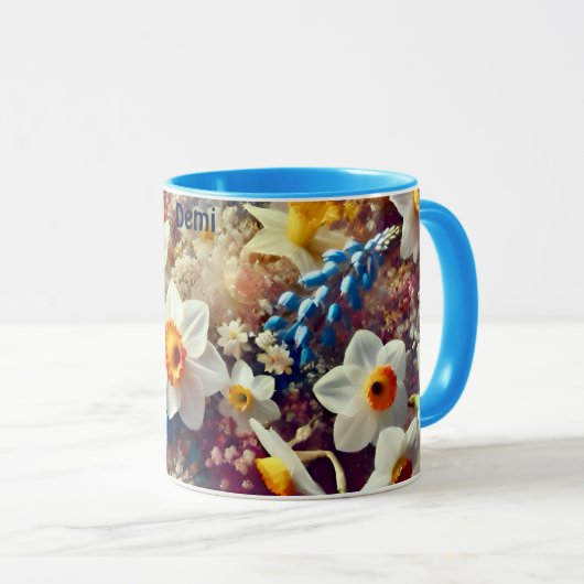 DEMI ` Floral Daffodil ~ Mok (Voorkant rechts)