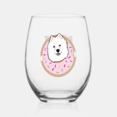 Demi in een donut wijnglas zonder voet (Voorkant)