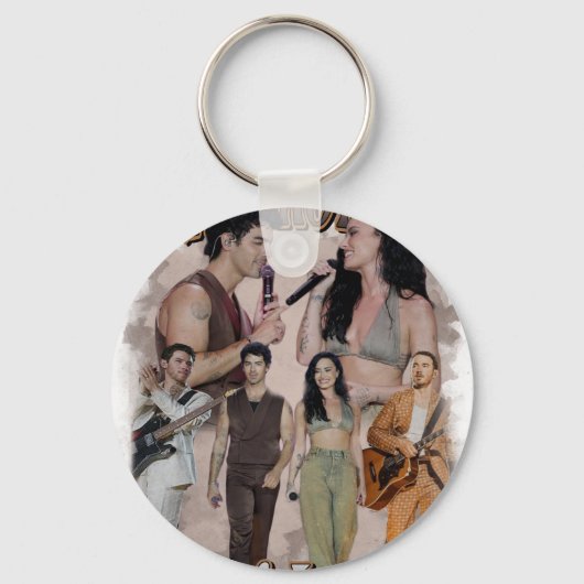 Demi Lovato Jonas Brother Sleutelhanger (Voorkant)