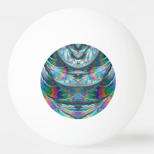 DEMI ~ PASTEL Fractal ~ One Star Ping Ball ~ (Achterkant)