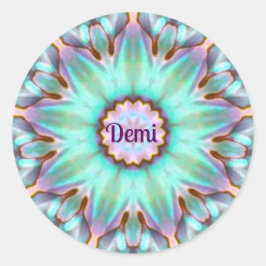DEMI ~ Personalized Paua Shell Sticker ~