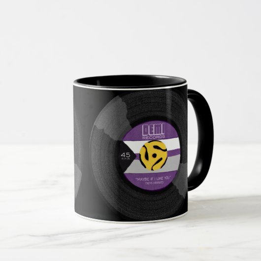 Demi Records Demisexual Pride Vinyl LGBTQ Mok (Voorkant rechts)