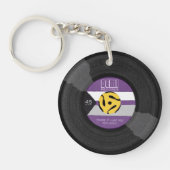 Demi Records Demisexual Pride Vinyl LGBTQ Sleutelhanger (Voorkant)