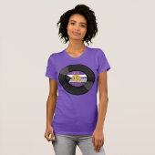 Demi Records Demisexual Pride Vinyl LGBTQ T-shirt (Voorkant volledig)