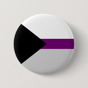 Demi-seksuele vlagknop. ronde button 5,7 cm