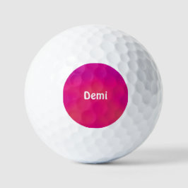 DEMI ~ Shades of Pink patterned Golf Ball - uniek Golfballen
