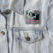 Demi Vierkante Button 5,1 Cm (In situ)