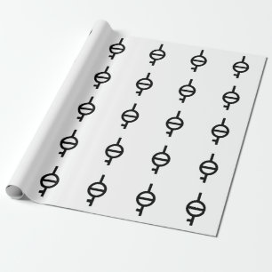 Demiagender Demigirl-gendersymbool Cadeaupapier