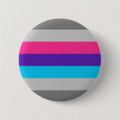 Demiandrogyne Pride Flag Ronde Button 5,7 Cm (Voorkant)