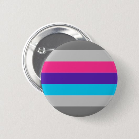 Demiandrogyne Pride Flag Ronde Button 5,7 Cm (Voorkant /achterkant)