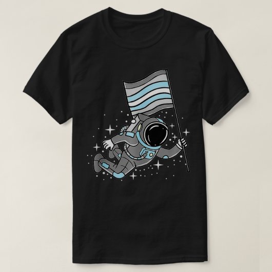 Demiboy Astronaut Demiboy Pride T-shirt (Design voorkant)
