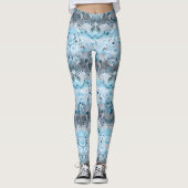 Demiboy Dragon Damask - Stijlvolle pride Flag Colo Leggings (Voorkant)