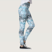 Demiboy Dragon Damask - Stijlvolle pride Flag Colo Leggings (Rechts)
