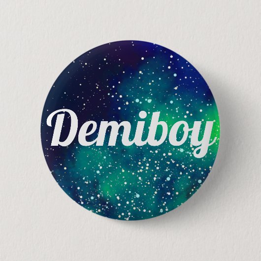Demiboy  Galaxy-identiteit Ronde Button 5,7 Cm (Voorkant)