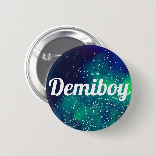 Demiboy Galaxy-identiteit Ronde Button 5,7 Cm (Voorkant /achterkant)