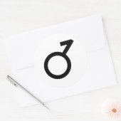 Demiboy-gendersymbool Ronde Sticker (Envelop)