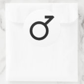 Demiboy-gendersymbool Ronde Sticker (Tas)