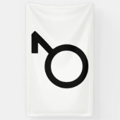 Demiboy-gendersymbool Spandoek (Verticaal)