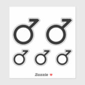 Demiboy-gendersymbool Sticker (Vel)
