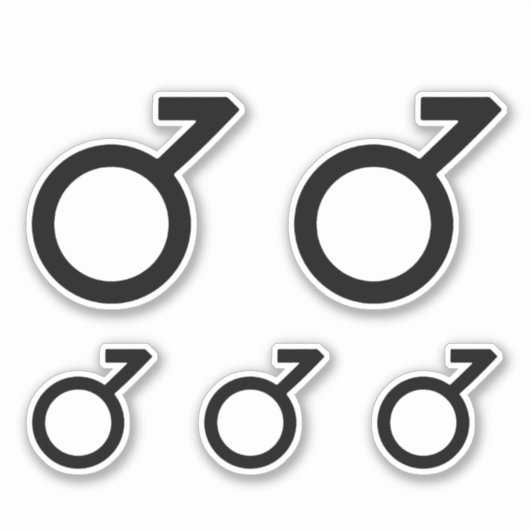 Demiboy-gendersymbool Sticker (Voorkant)