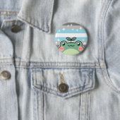 Demiboy LGBT Pride Vlag Kikker Ronde Button 5,7 Cm (In situ)